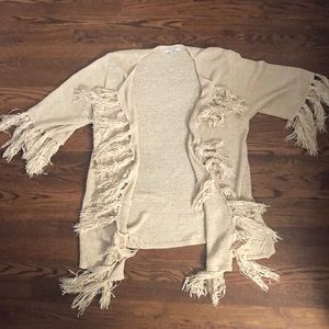 Ariat Tan Kallista Tassel Cardigan, M